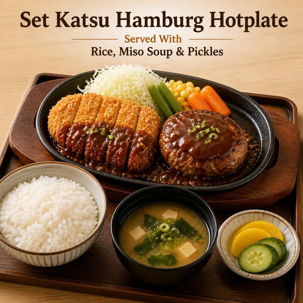 Set Katsu Hamburg Hotplate